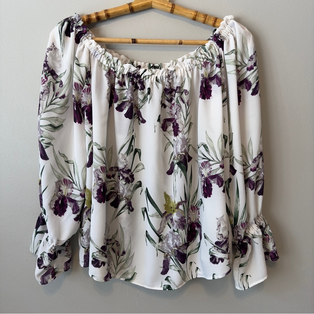 Lila Rose Floral Peasant Top